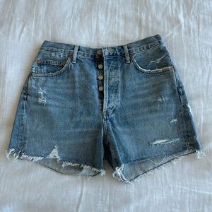 Agolde high waist jean shorts